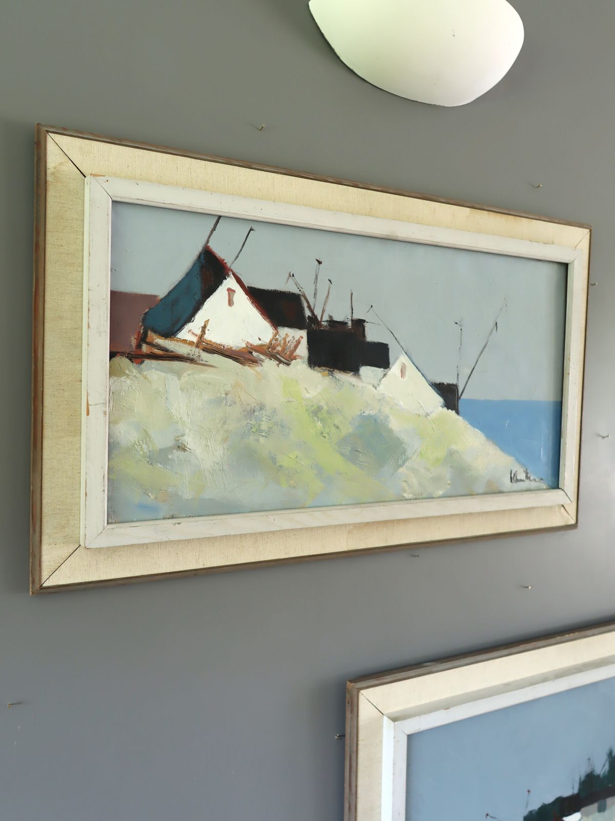 Cliffside Houses, olieverfschilderij photo 545.0