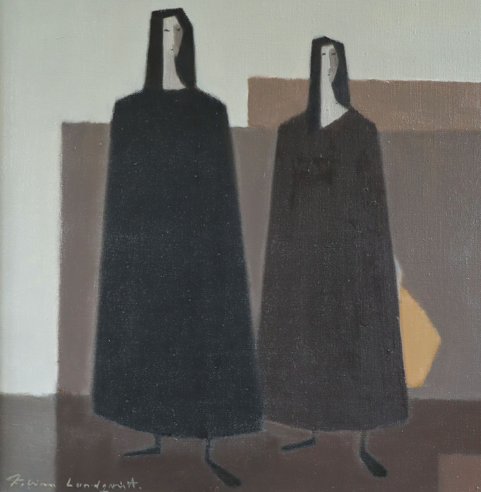 photo furniture Silent Companions, olieverfschilderij