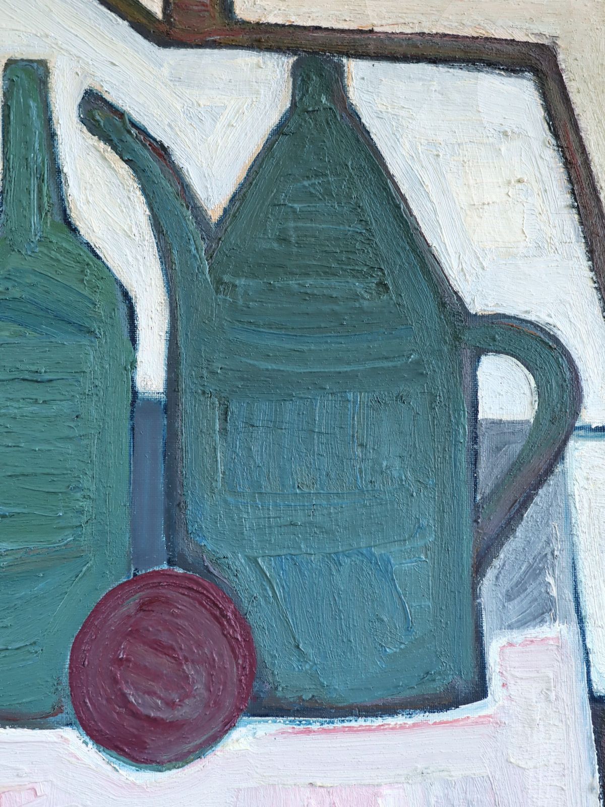 photo furniture Green Vessels & House Form Oil Painting