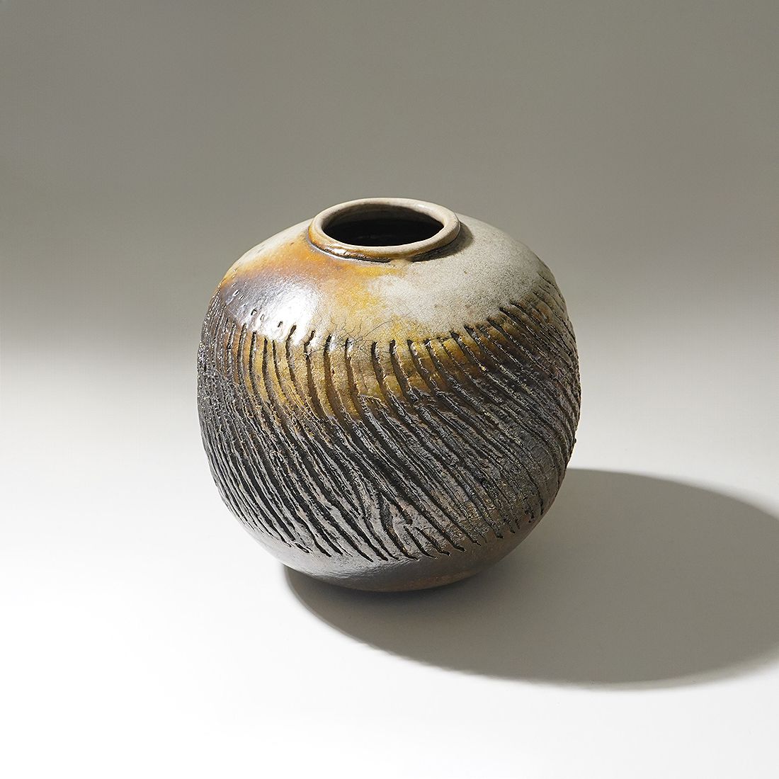 Sculptural Vase In Glazed Ceramic, 1970s photo vintage