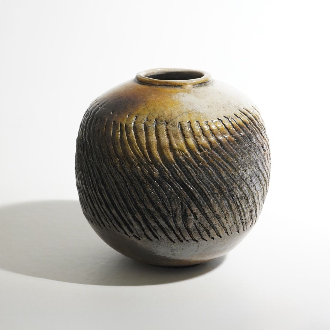 Sculptural Vase In Glazed Ceramic, 1970s photo buy