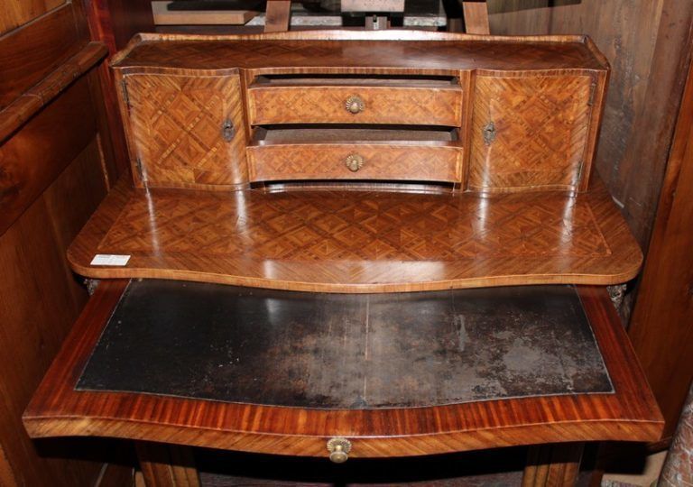 Louis XV Cabinet In 19th Marquetry photo Furniture