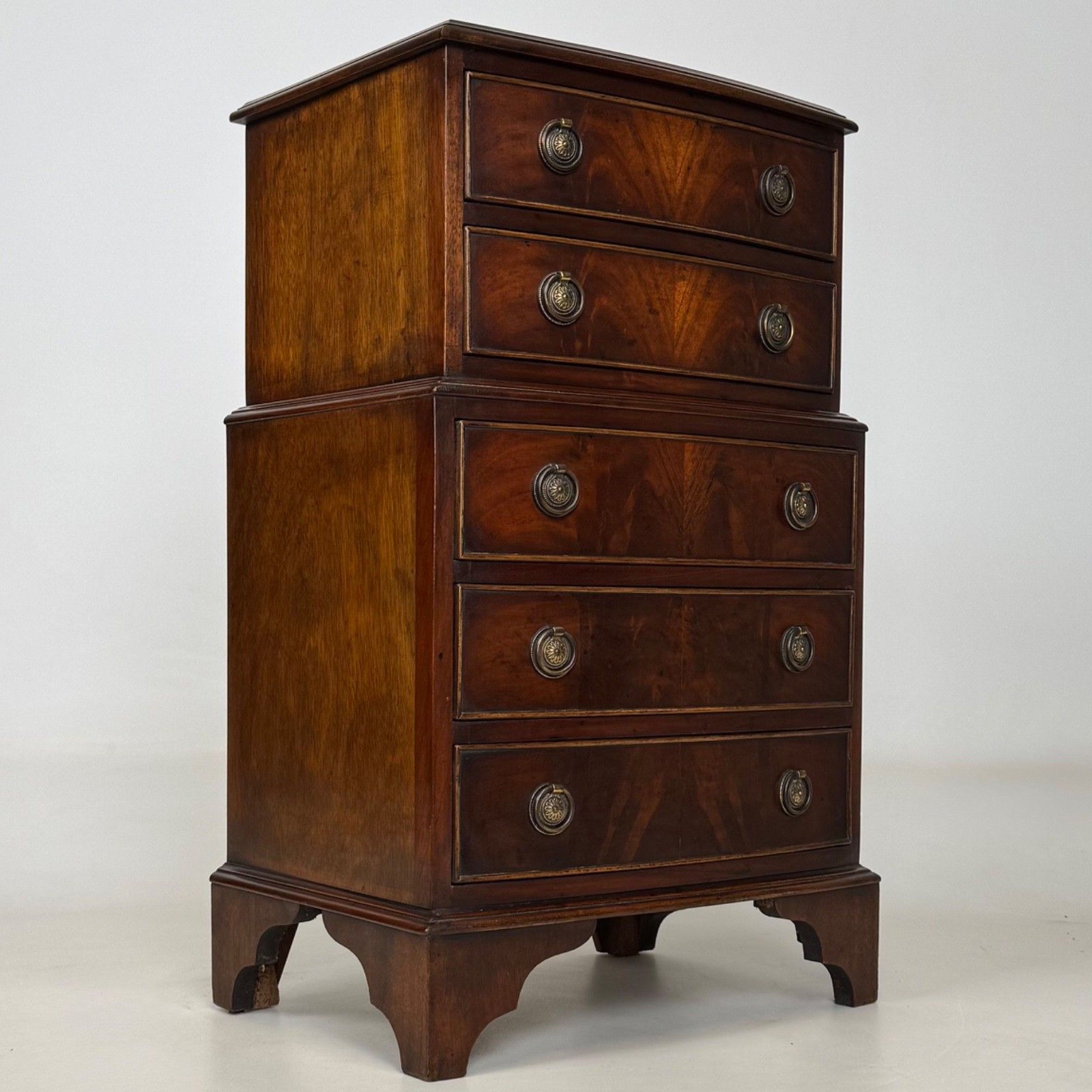 Antique 20th Century Small Chest Of Drawers In Mahogany ( Af 5707 ) photo vintage