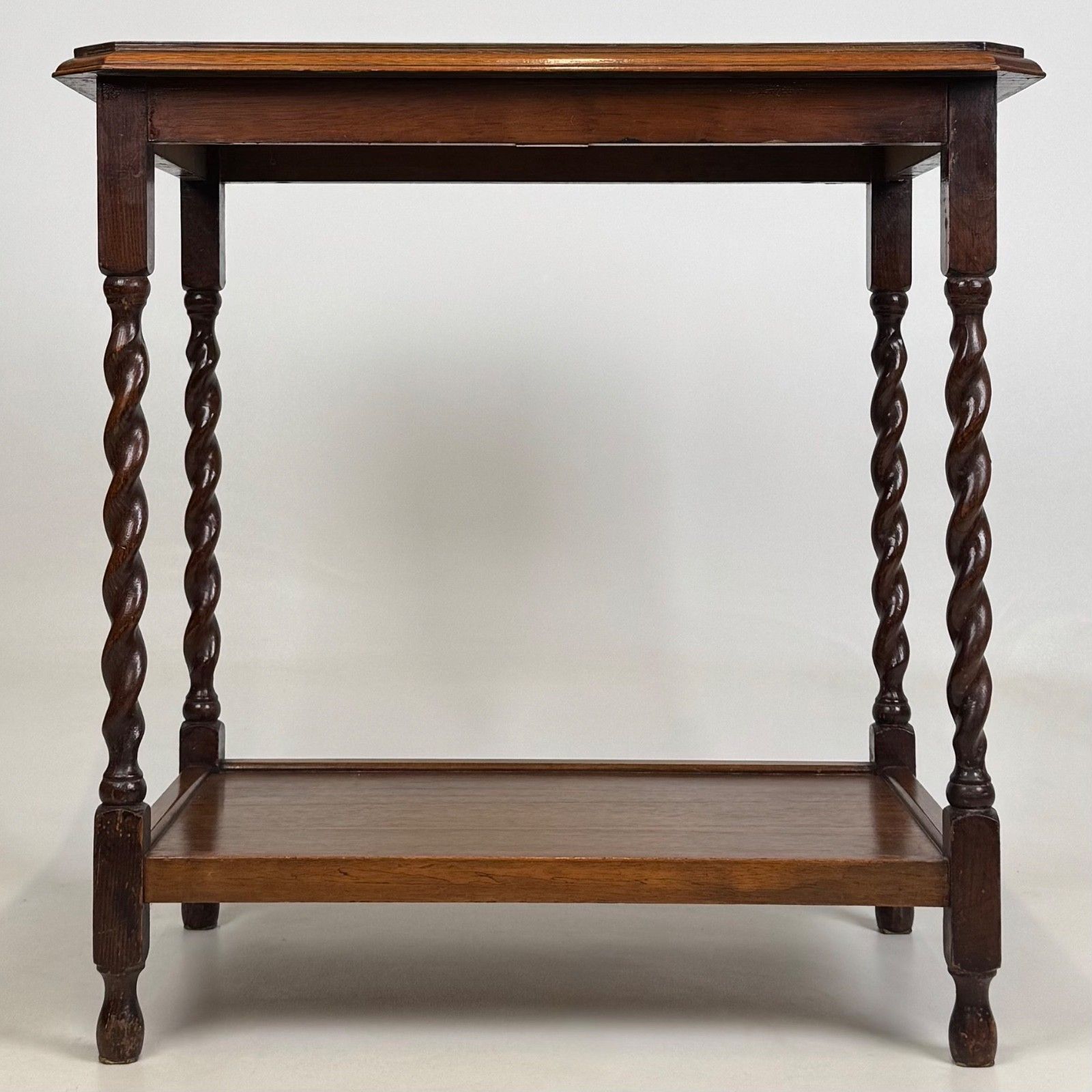 Antique 20th Century Barley Twist Side Table In Golden Oak ( Af 5726 ) photo 295.0