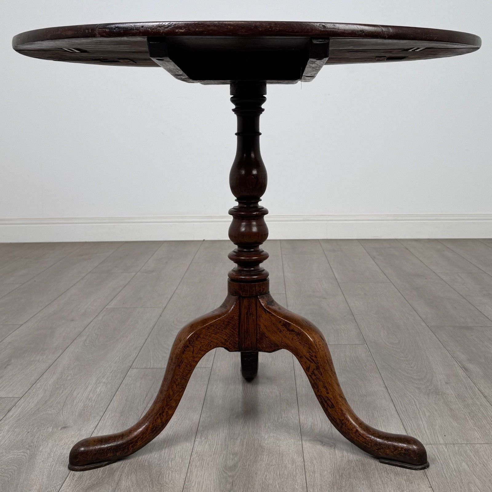 Antique 18th Century Georgian Tilt Top Table In Golden Oak ( Af 5695 ) photo furniture