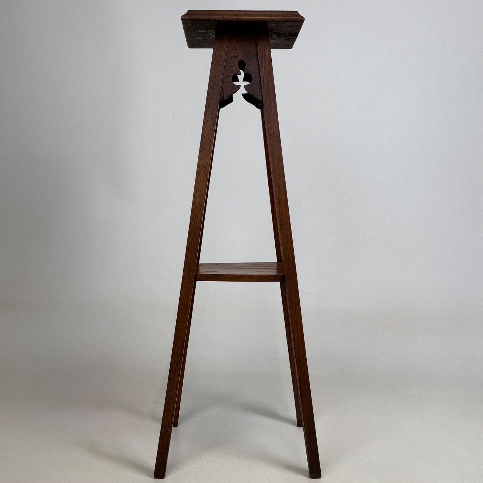 Antique 20th Century Edwardian Plant Stand In Oak ( Af 5717 ) photo for sale
