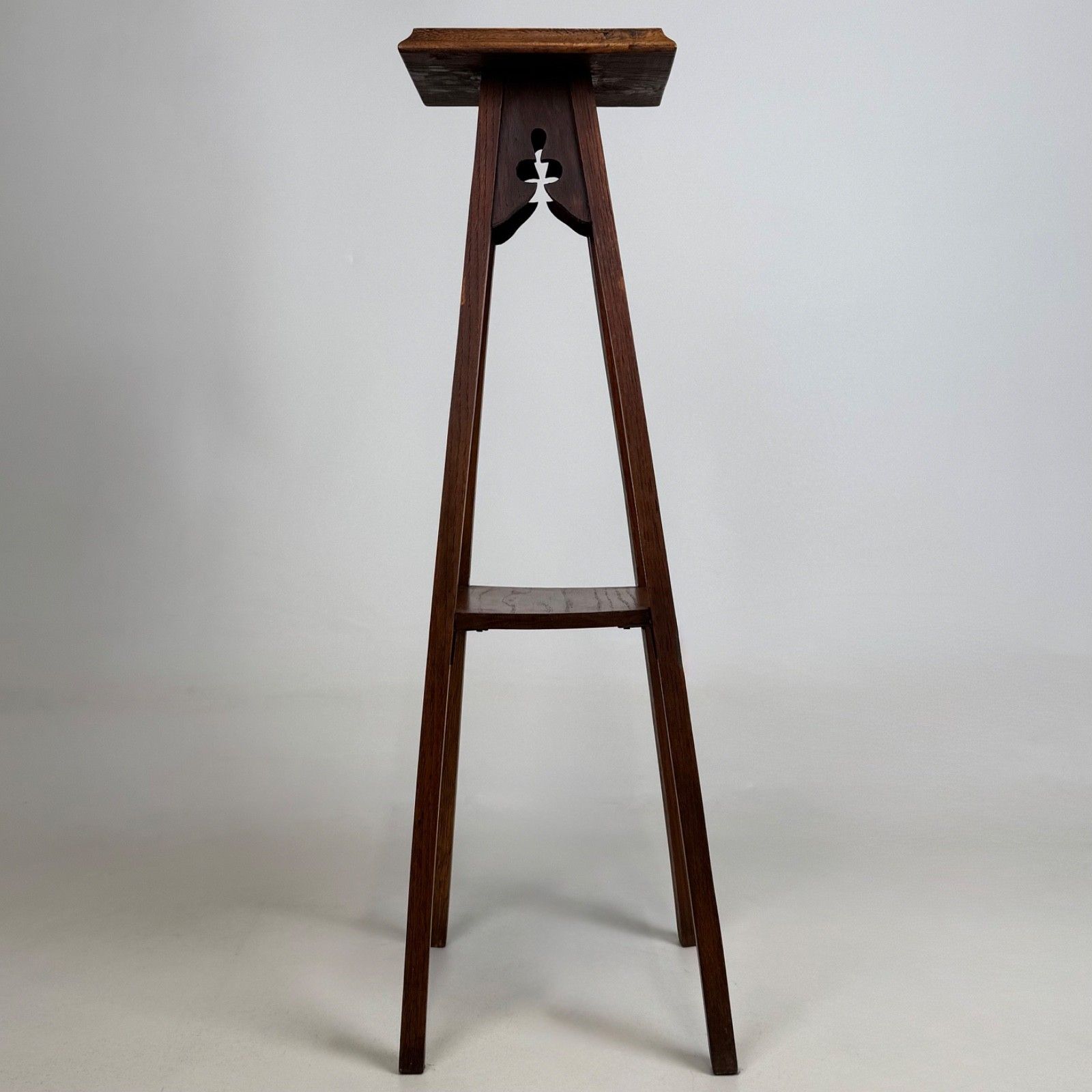 Antique 20th Century Edwardian Plant Stand In Oak ( Af 5717 ) photo 365.0