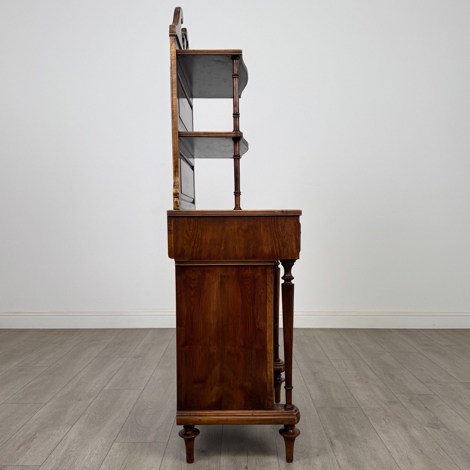 Antique 20th Century Narrow Cabinet In Yew Wood ( Af 5696 ) photo vintage