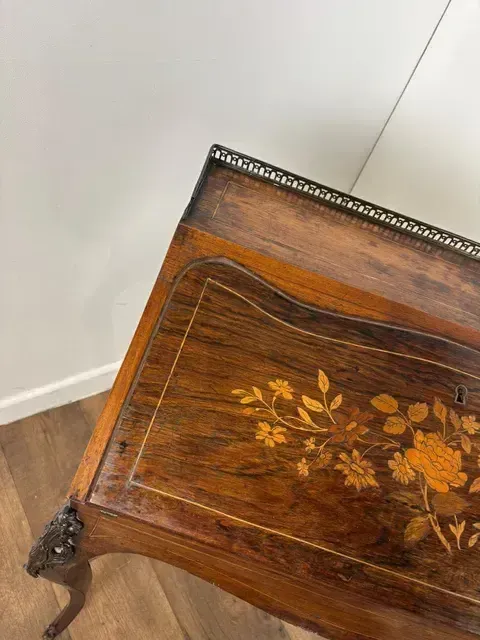 photo for sale Victorian Walnut Inlaid Ladies Writing Desk