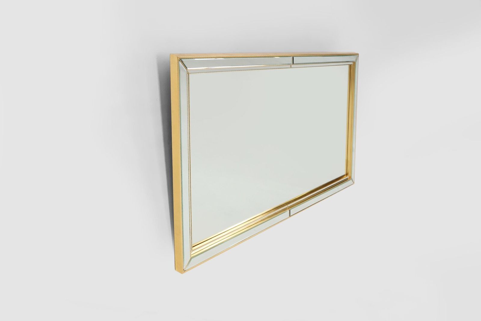 Large Hollywood Regency Mirror By Deknudt, Belgium, 1980 photo Home Decor