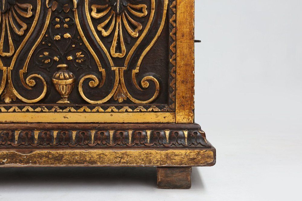 photo furniture Venetian Carved And Polychroom Oak Chest
