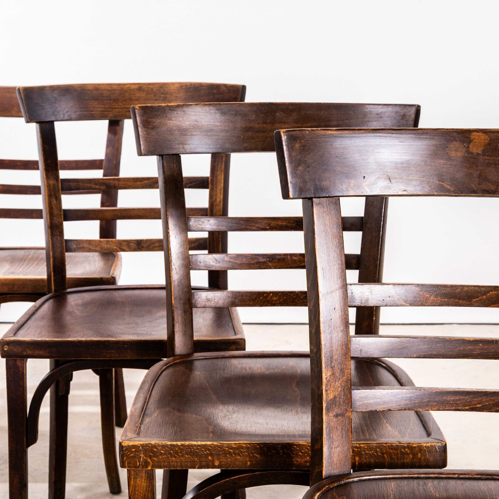 1950’s Bentwood Debrecen Tri Bar Back Dining Chairs – Set Of Four photo Furniture