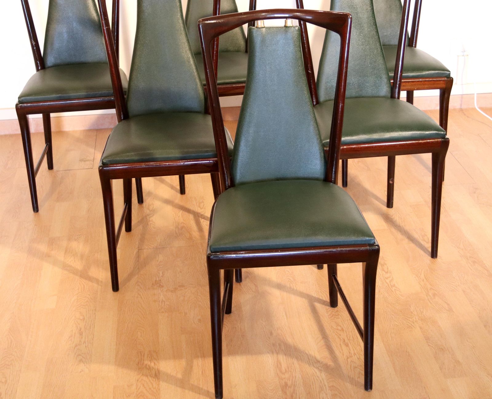 Set Of 6 Mid Century Chairs By Osvaldo Borsani, Atelier Borsani Varedo photo vinterior