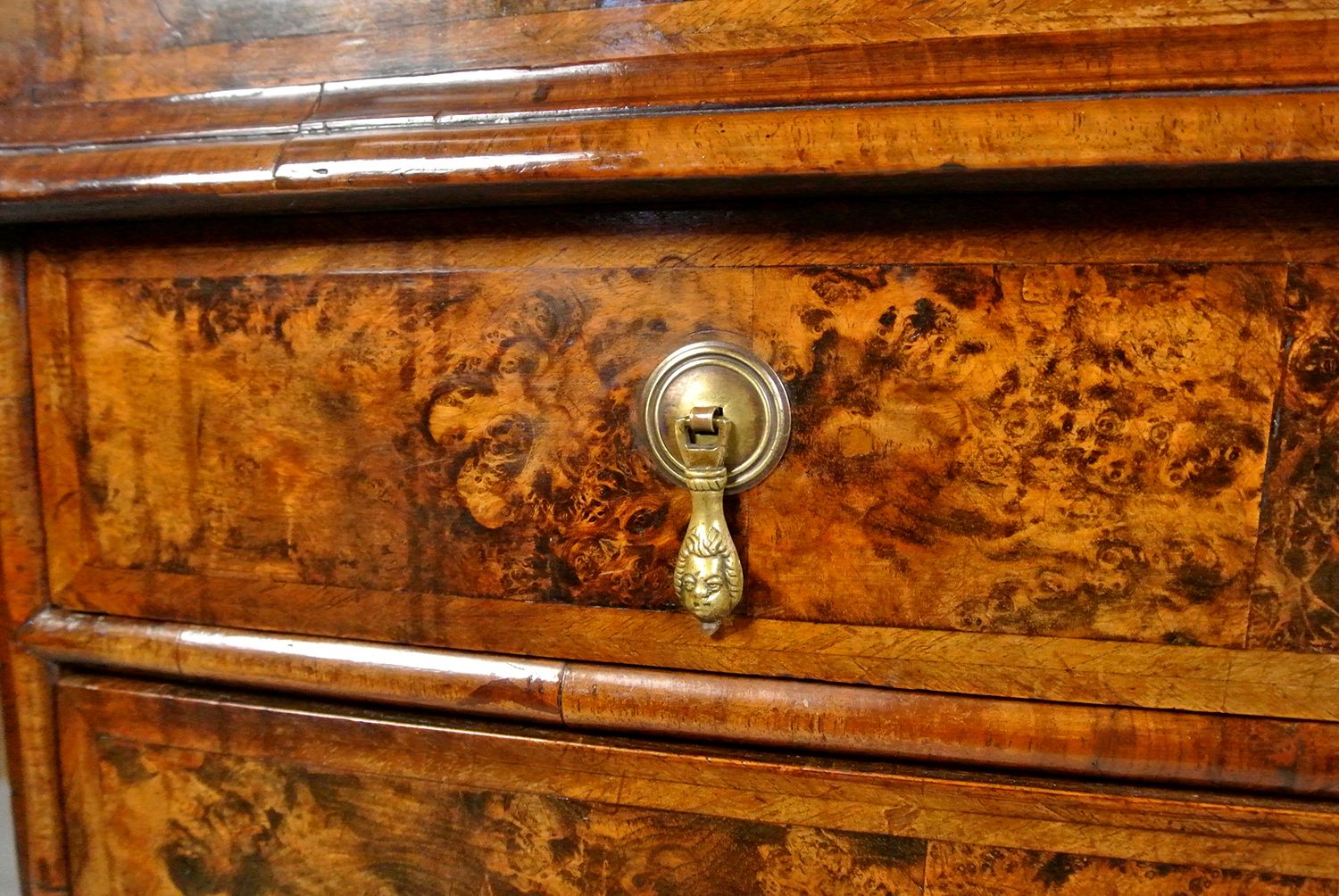 Exemplary George I Mulberry Bureau Bookcase C. 1720 photo buy