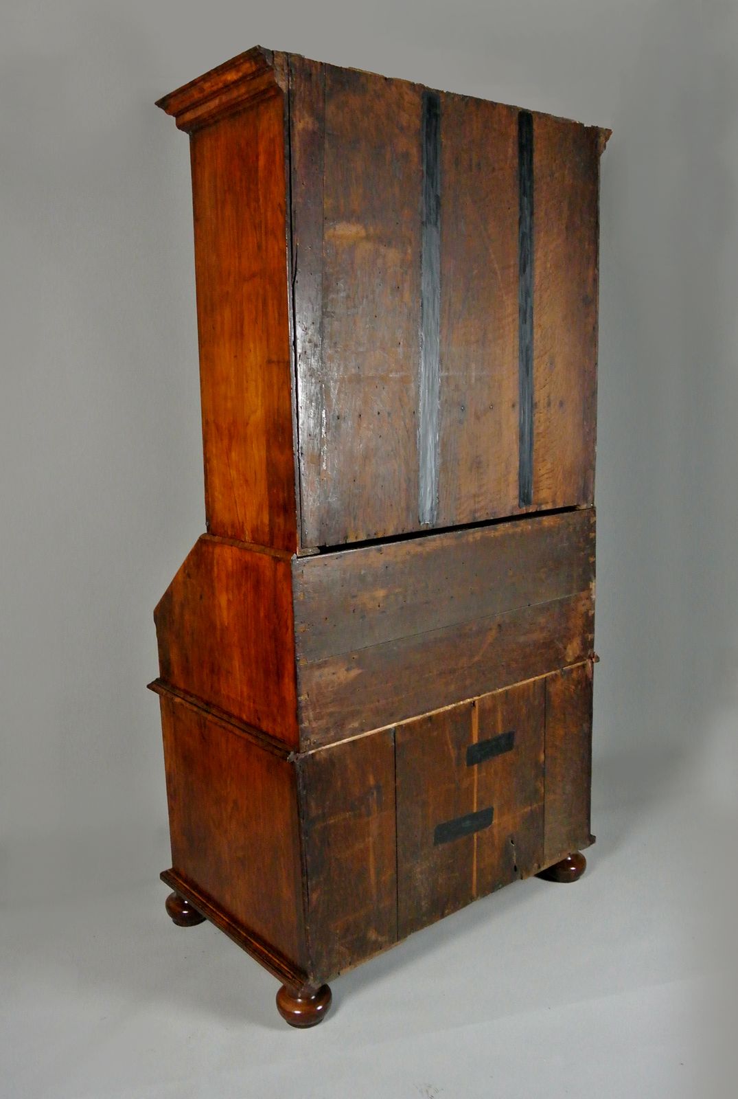 Furniture Exemplary George I Mulberry Bureau Bookcase C. 1720 photo
