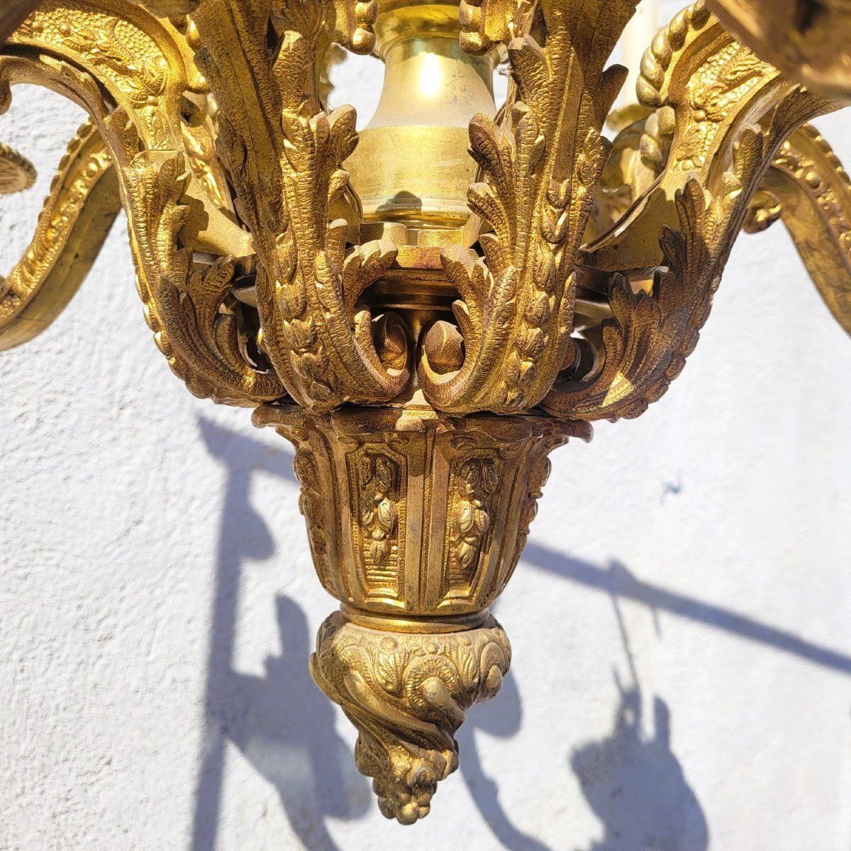Mazarin bronzen kroonluchter, hoogte 72 cm, begin 20e eeuw photo buy