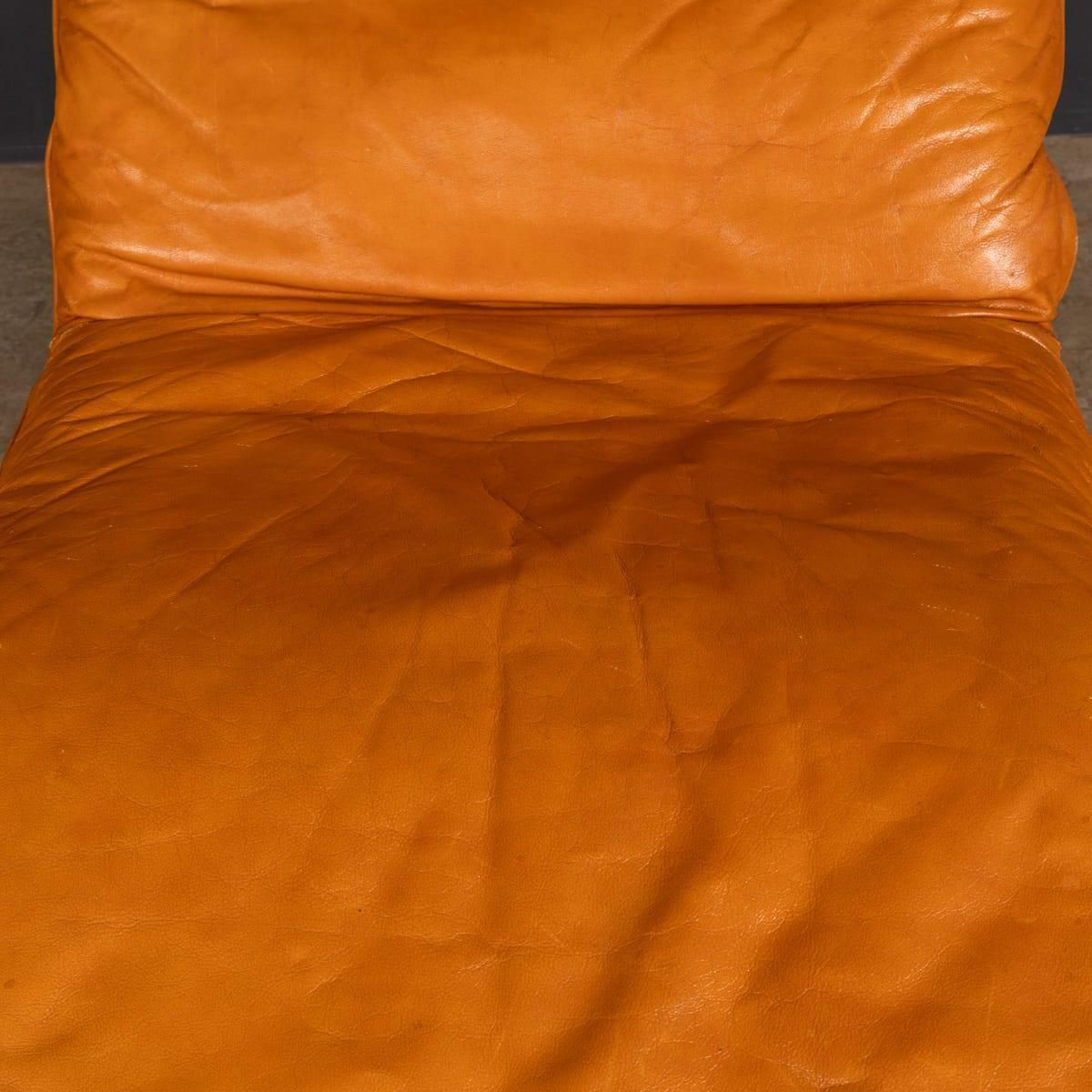 Furniture 20thc Italian Periplo Leather Chaise Longue By Tarcisio Colzani For Mobil Girgi photo