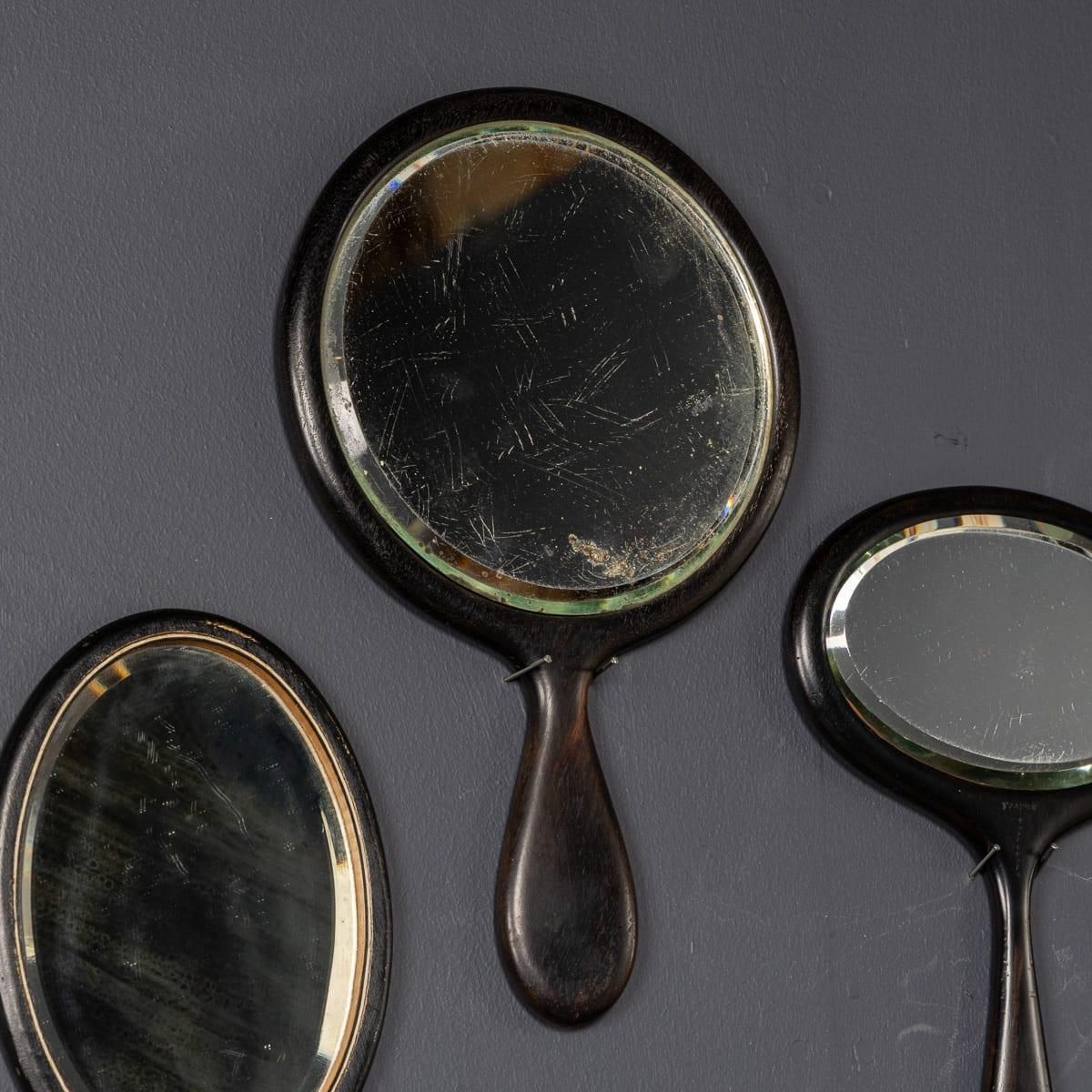 photo furniture Antique Wooden Hand Mirrors: Victorian To Art Deco Collection