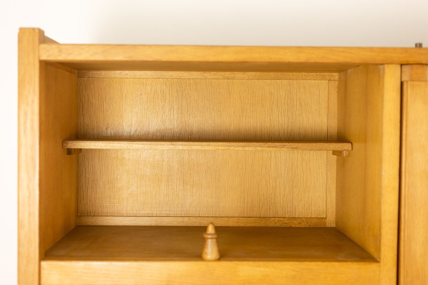 photo buy Guillerme And Chambron. Oak Wardrobe With Built In Writing