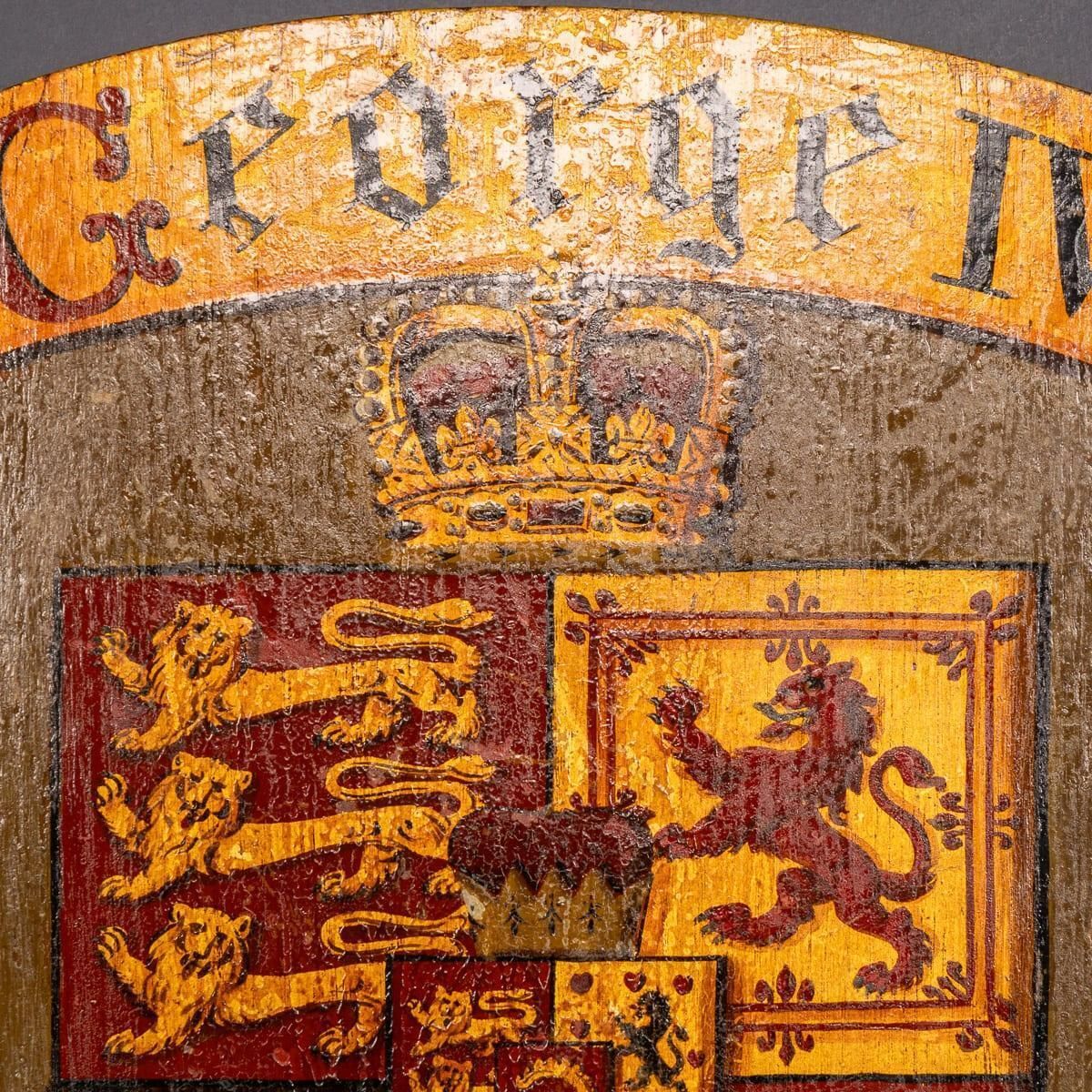 Pair Of 18thc English Hand Painted King George II & King George IV Shields photo vinterior