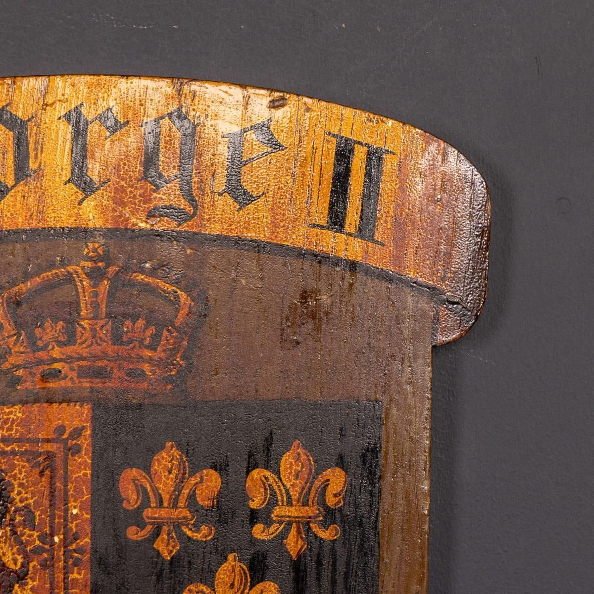 2543.0 Pair Of 18thc English Hand Painted King George II & King George IV Shields photo