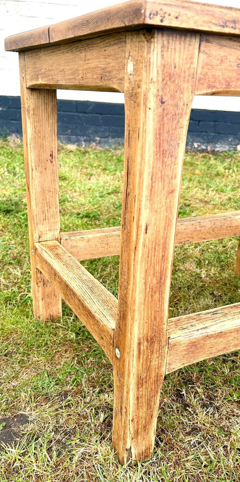 Victorian Oak Antique Side Wine Table Vintage Wooden Farmhouse Old Hall Desk Industrial Occasional Coffee photo vinterior