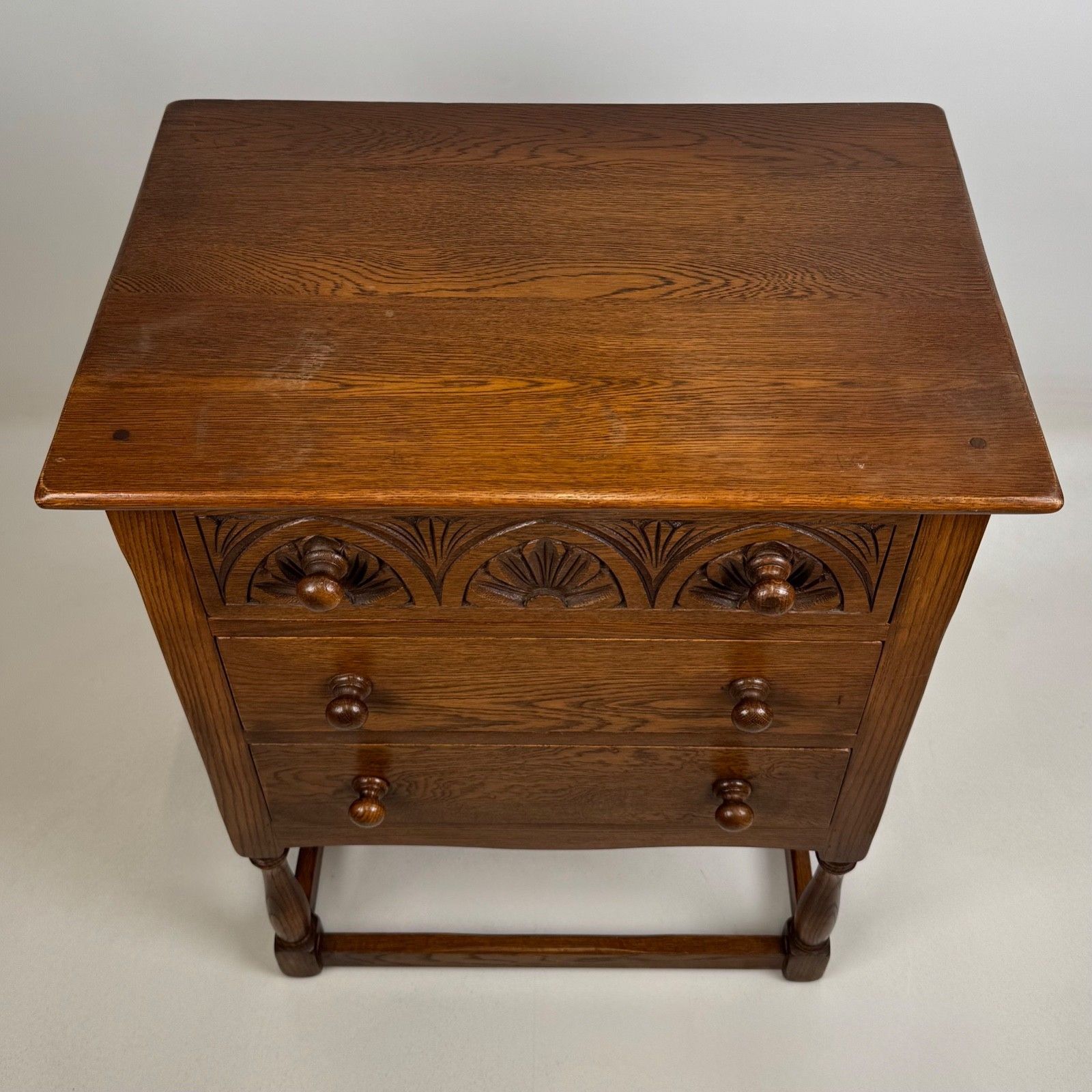 photo furniture Antique 20th Century Small Chest Of Drawers In Oak ( Af 5714 )