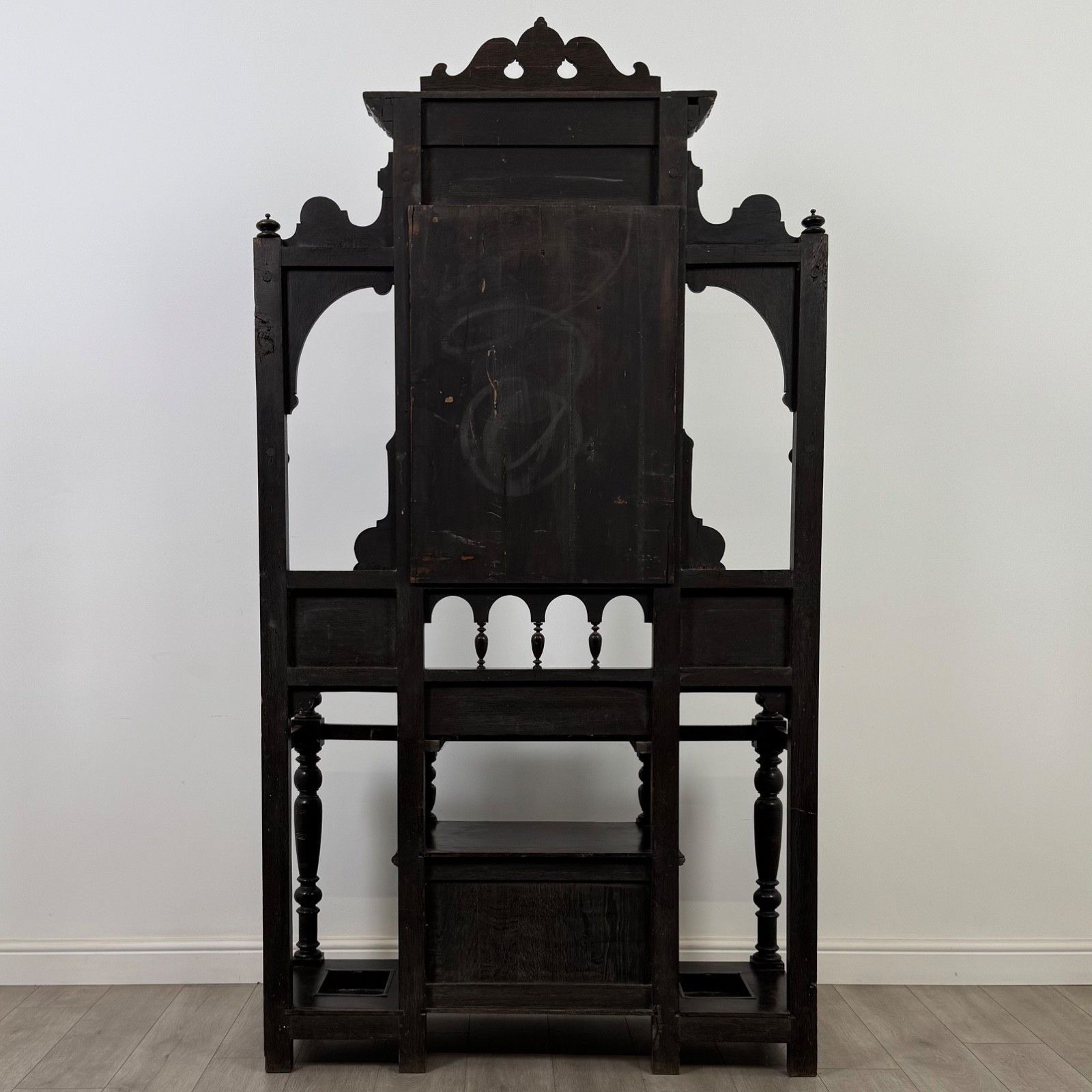 Antique 19th Century Impressive Victorian Hall Stand In Oak ( Af 5704 ) photo vinterior