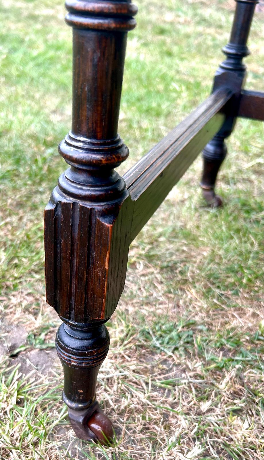 photo buy Victorian Aesthetic Movement Antique Oak Desk Cabinet Vintage Storage Arts And Crafts Office Leather Wooden Table Crocodile Leather