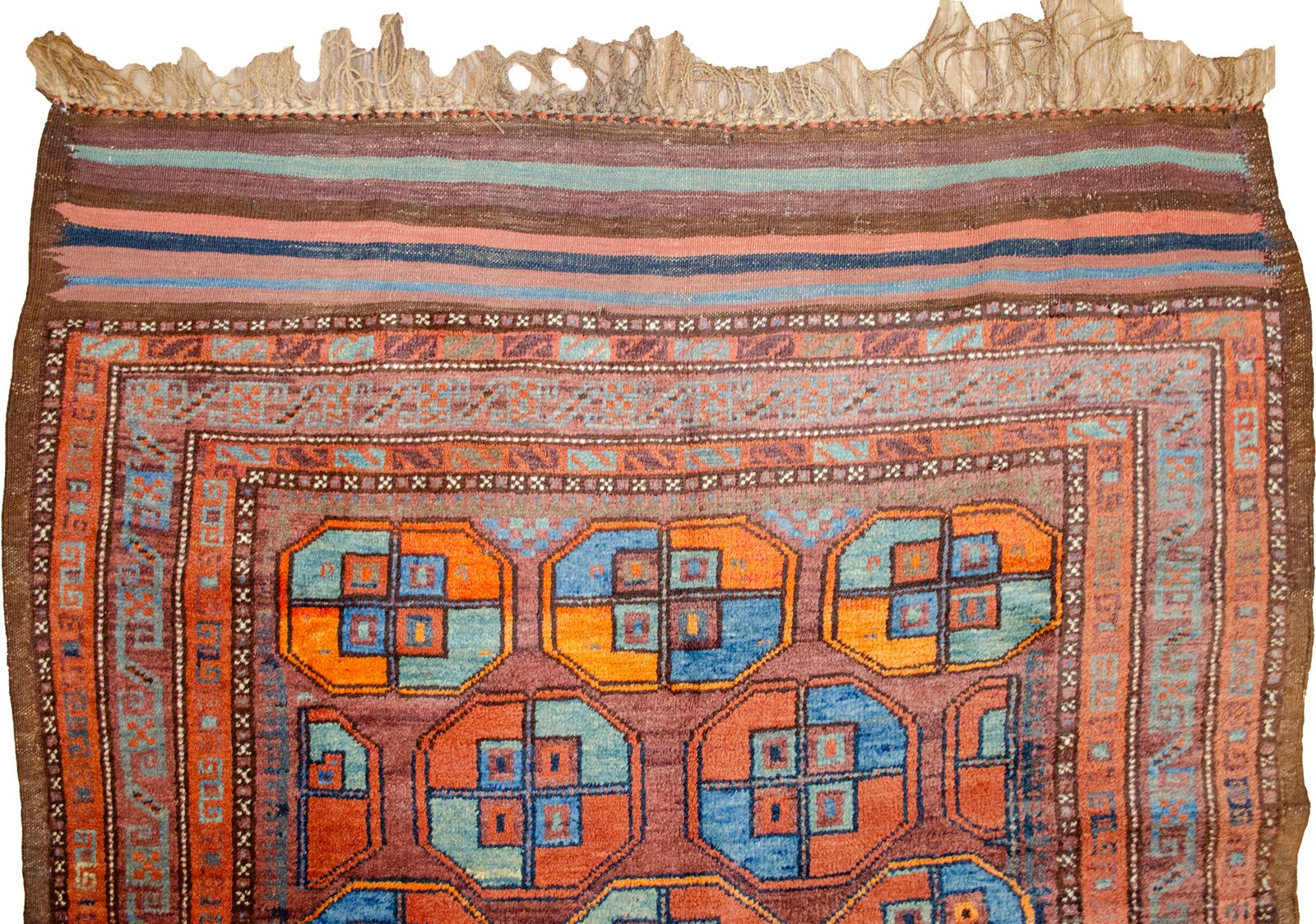 Antique Qoochan Rug 266x140cm, 1920s photo Textiles