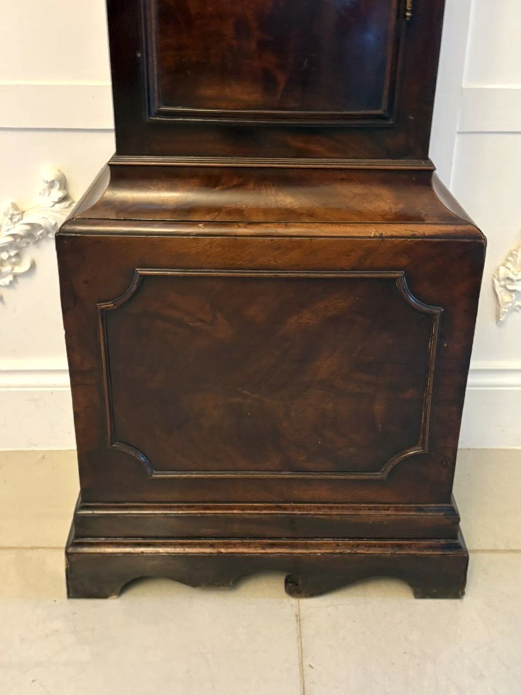 Antique 18th Century Mahogany 8 Day Strike Silent Longcase Clock Henry Weedon London photo vintage