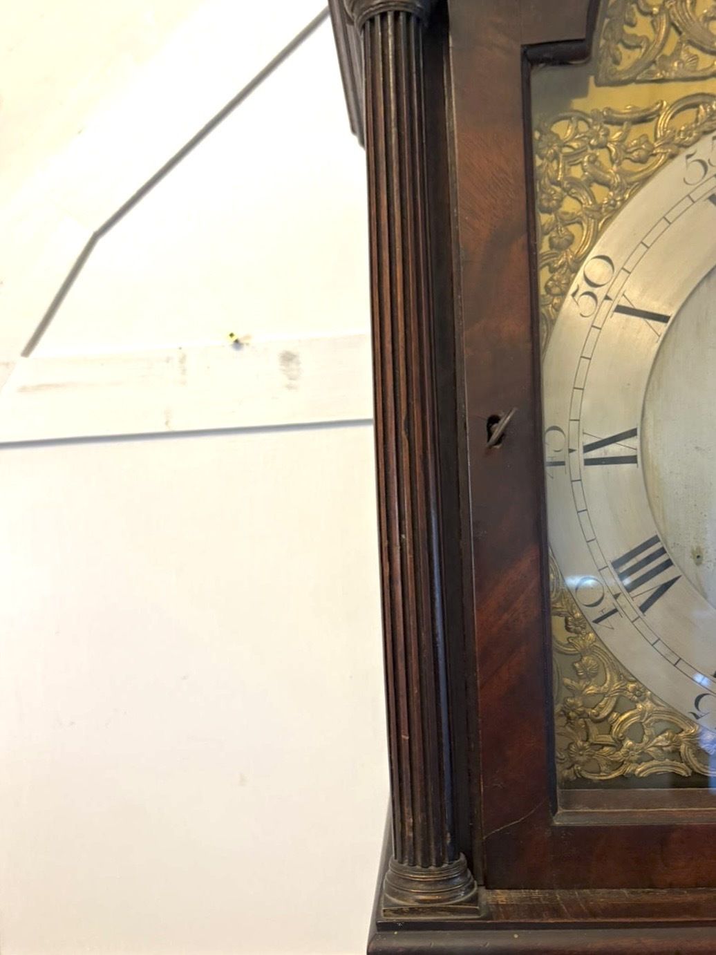 Home Decor Antique 18th Century Mahogany 8 Day Strike Silent Longcase Clock Henry Weedon London photo
