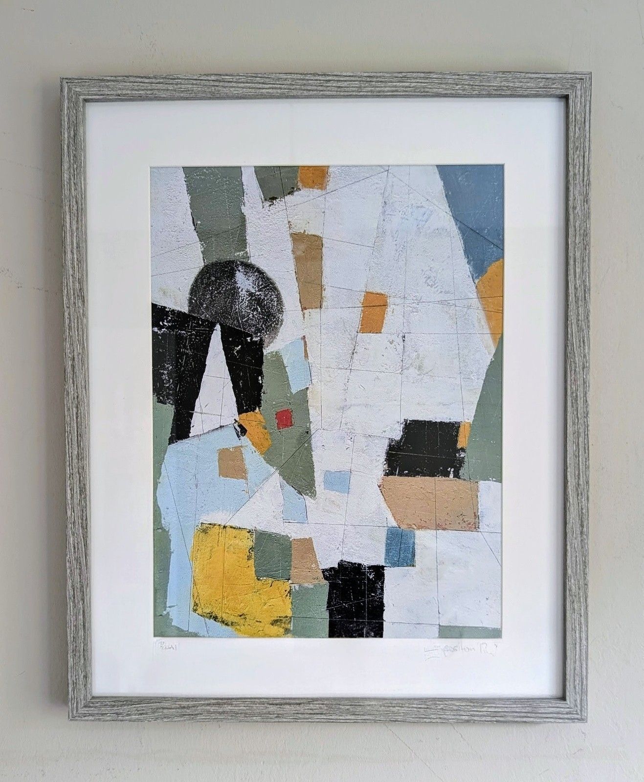 Signed Limited Edition Framed Print By Benjamin Frais Geometric Abstract Art 13