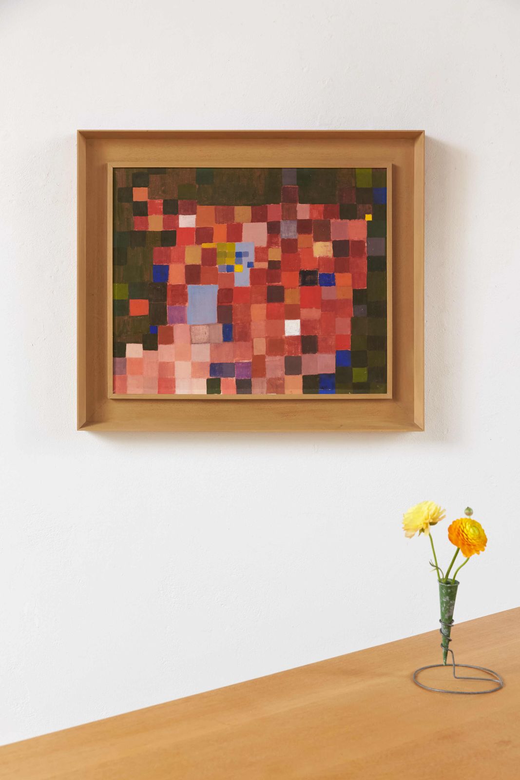 'Red, Orange And Green Squares' By Rosina Rogers, Signed