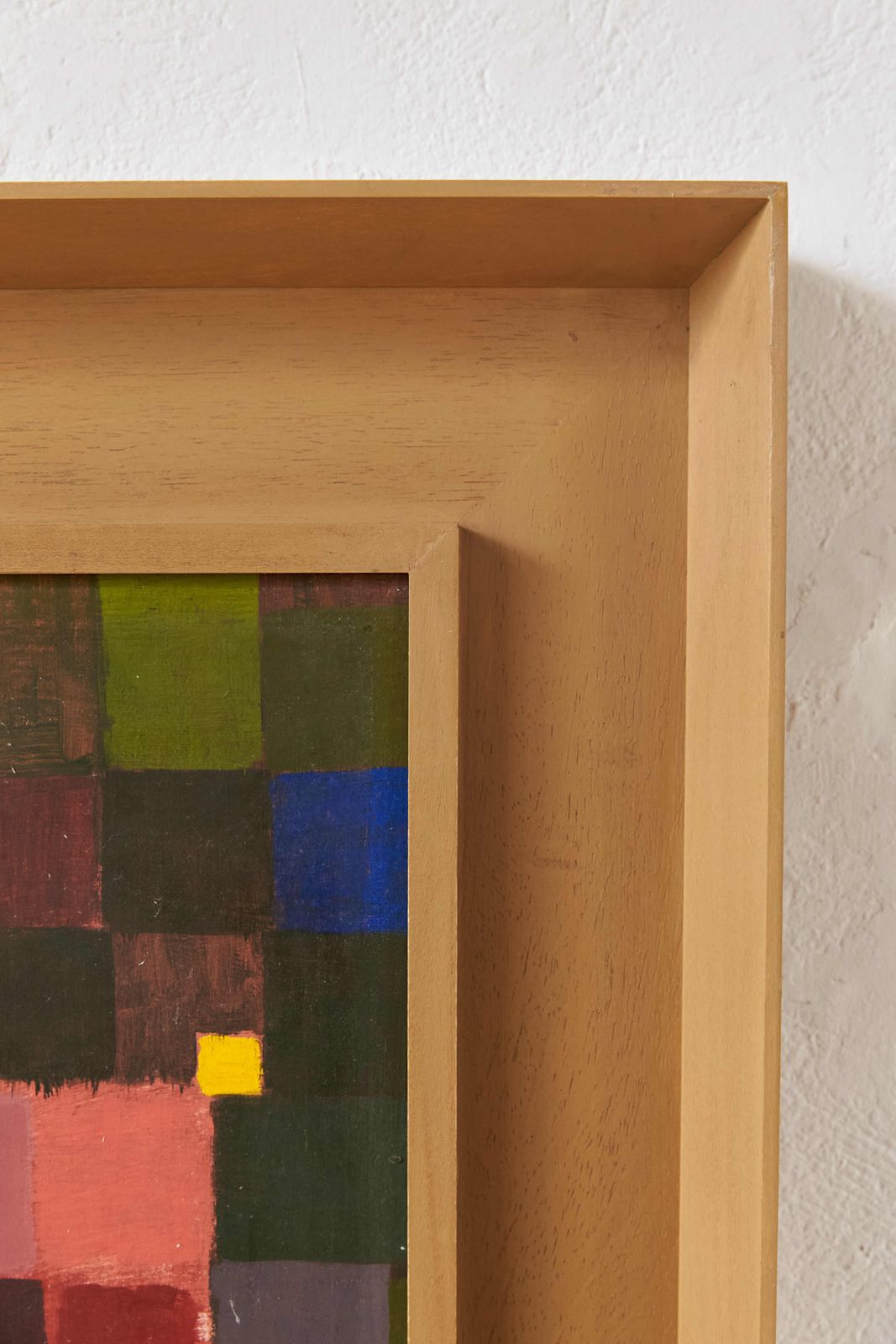 'Red, Orange And Green Squares' By Rosina Rogers, Signed photo vinterior