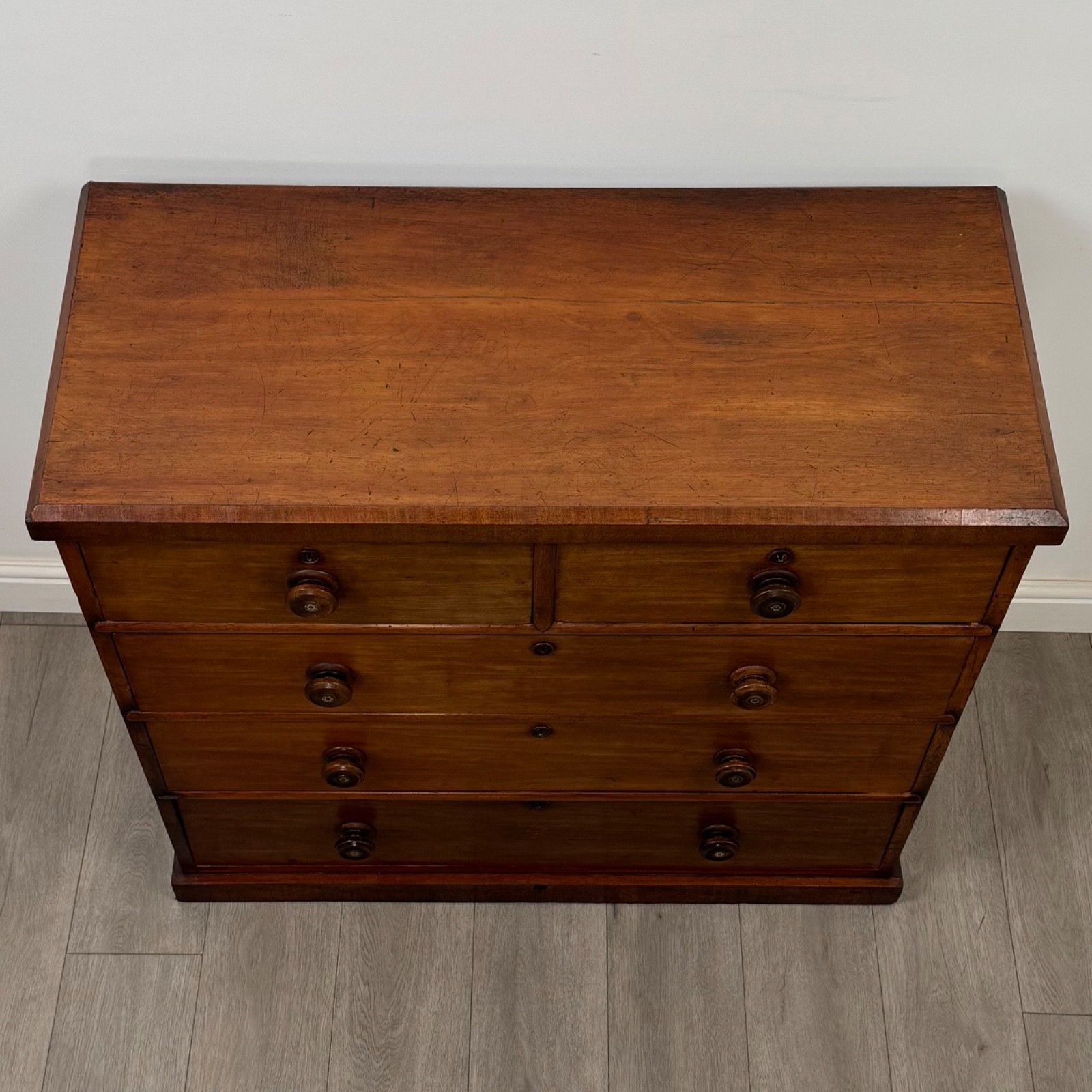 photo furniture Antique 19th Century Victorian Mahogany Chest Of Drawers ( Af 5746 )