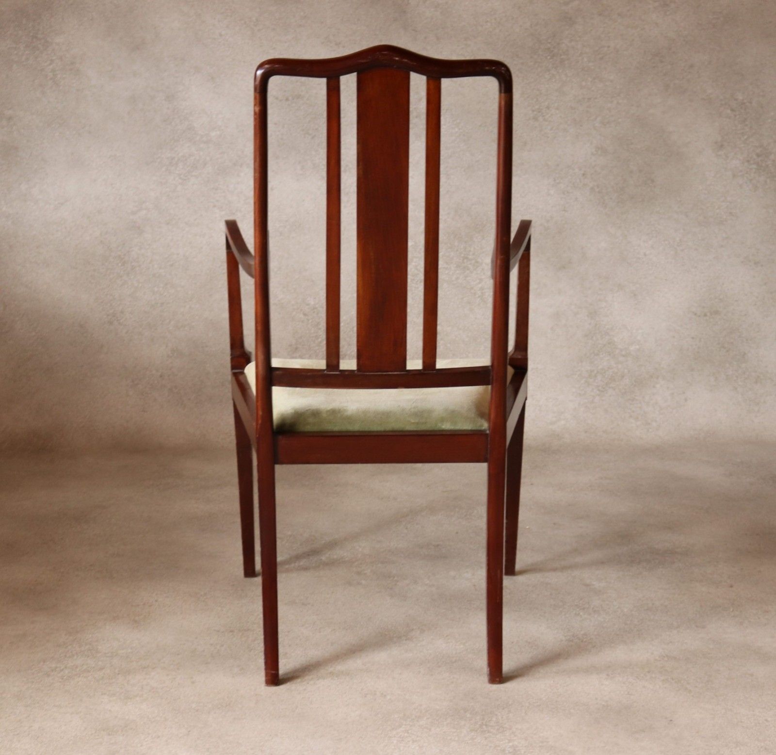 photo vintage Antique Edwardian Inlaid Mahogany Elbow Chair / Desk Chair