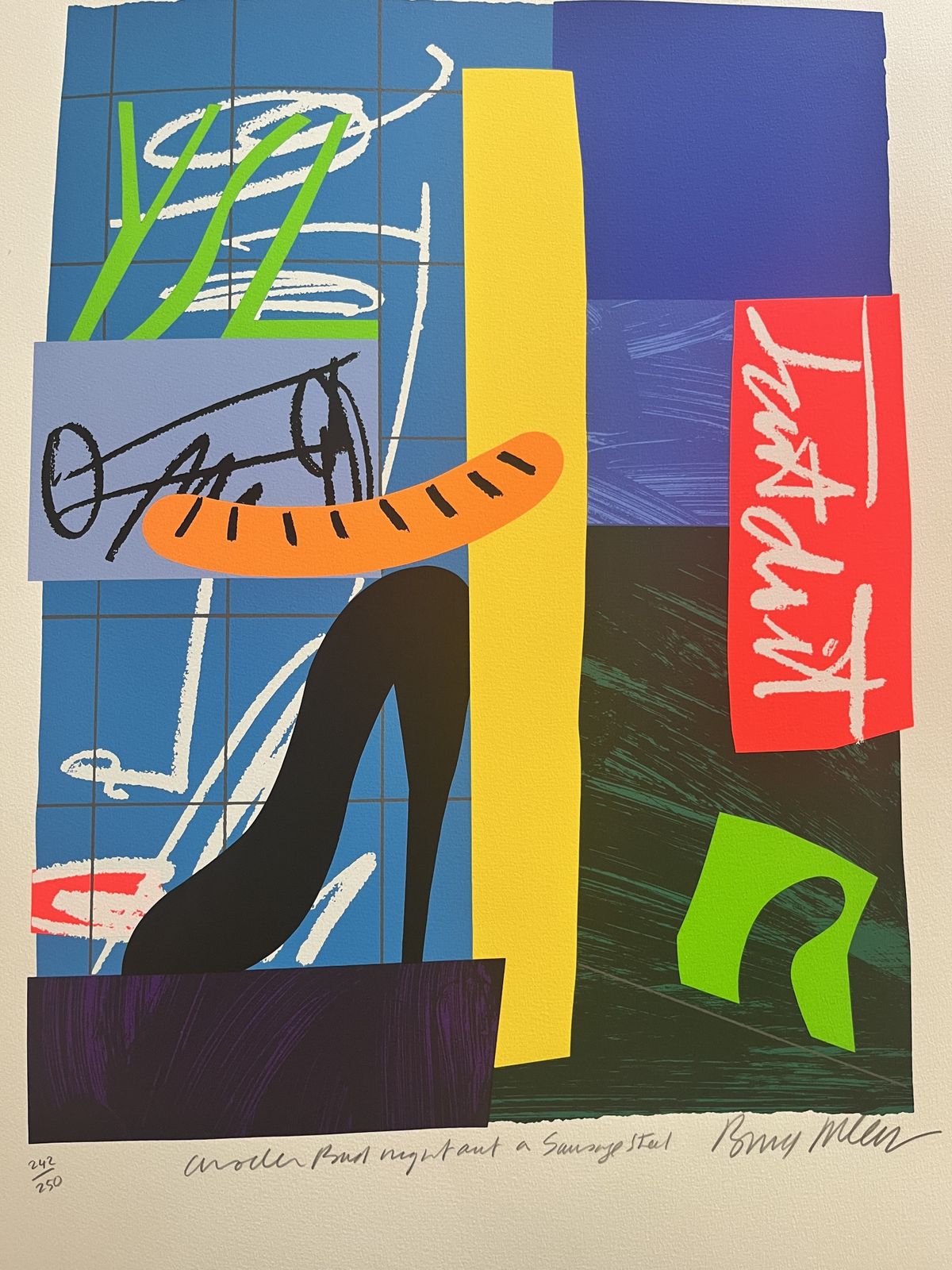 Another Bad Night Out On Sausage Street By Bruce Mclean