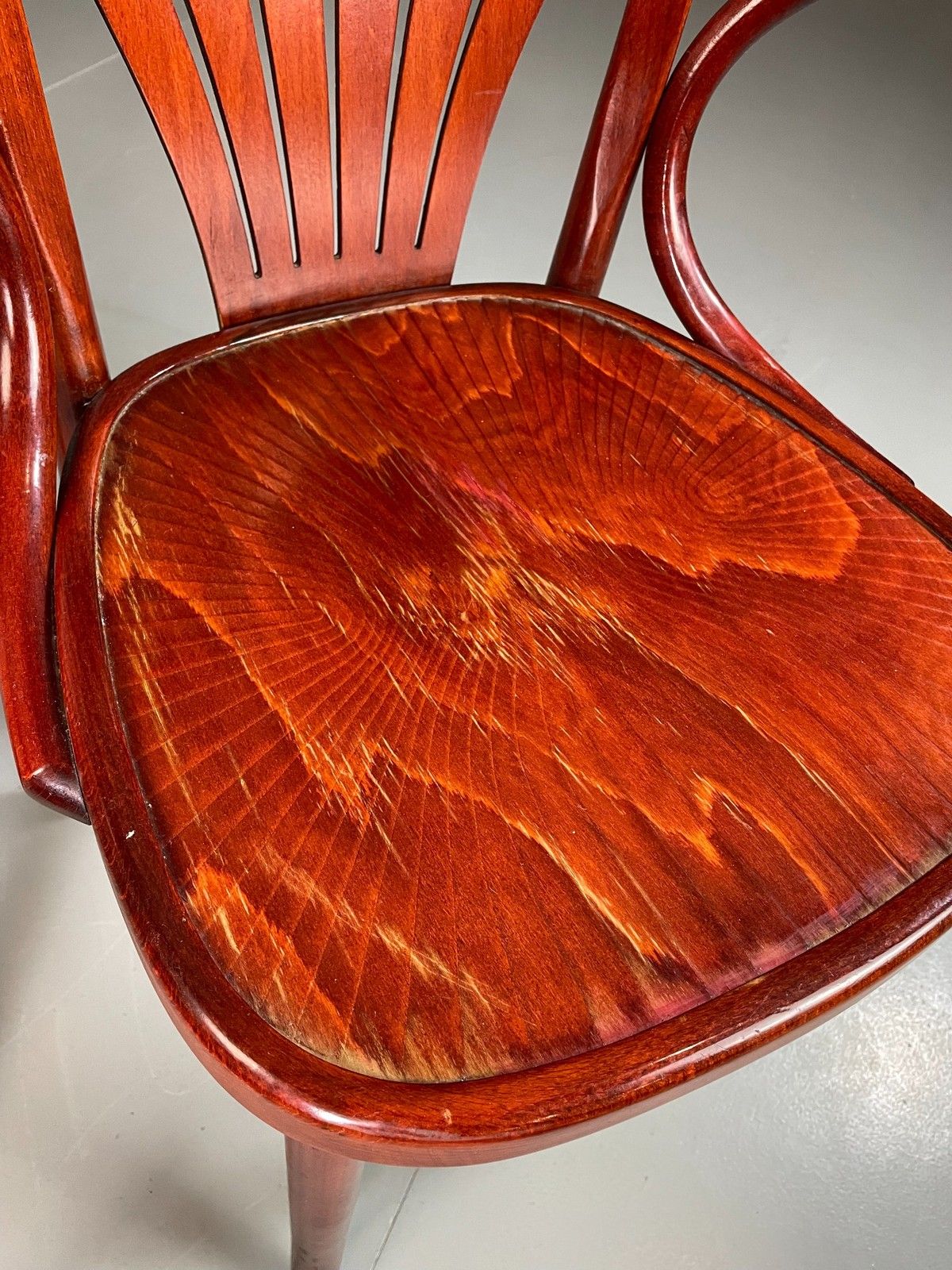 2 Bistro Chairs Thonet Style Mahogany Colour Late Twentieth Century Eb06253 photo buy