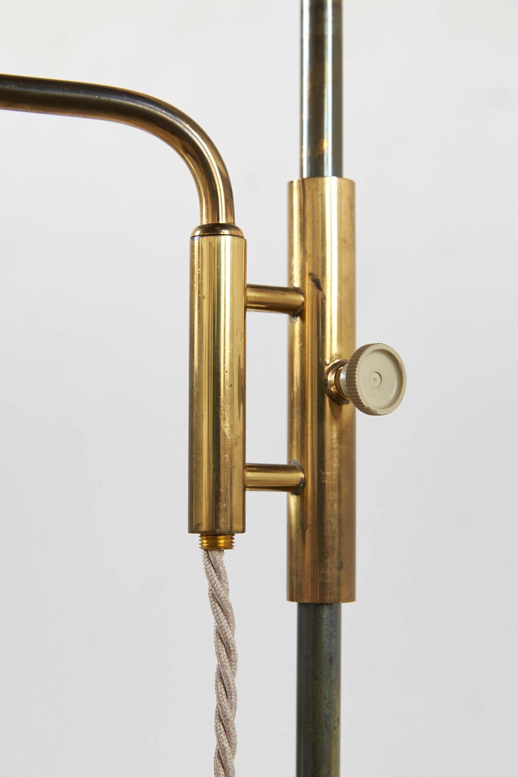 Kaiserleuchte Floor Lamp In Brass And Aluminium, Germany C1960 photo buy
