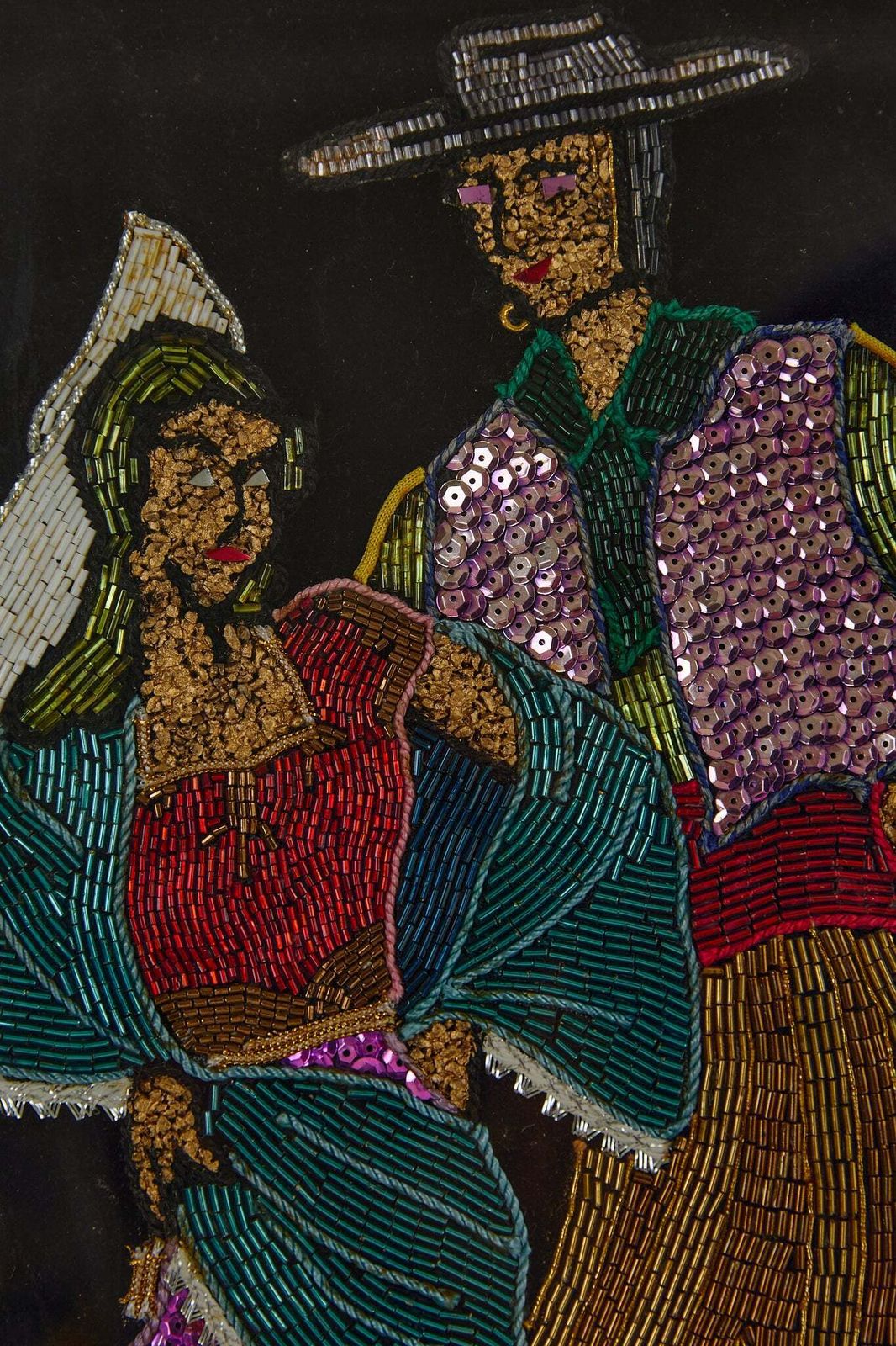 Embroidered Flamenco Dancer Picture photo for sale