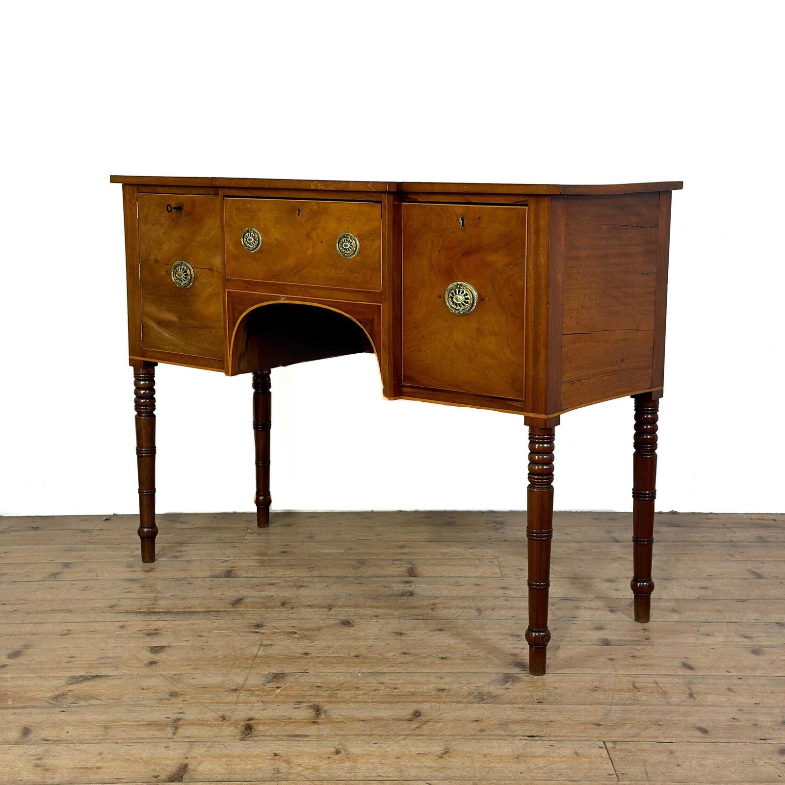 Antique Georgian Mahogany Sideboard | Antique Furniture | Antique | Antique Storage | Antique Sideboard (M 6885) photo furniture