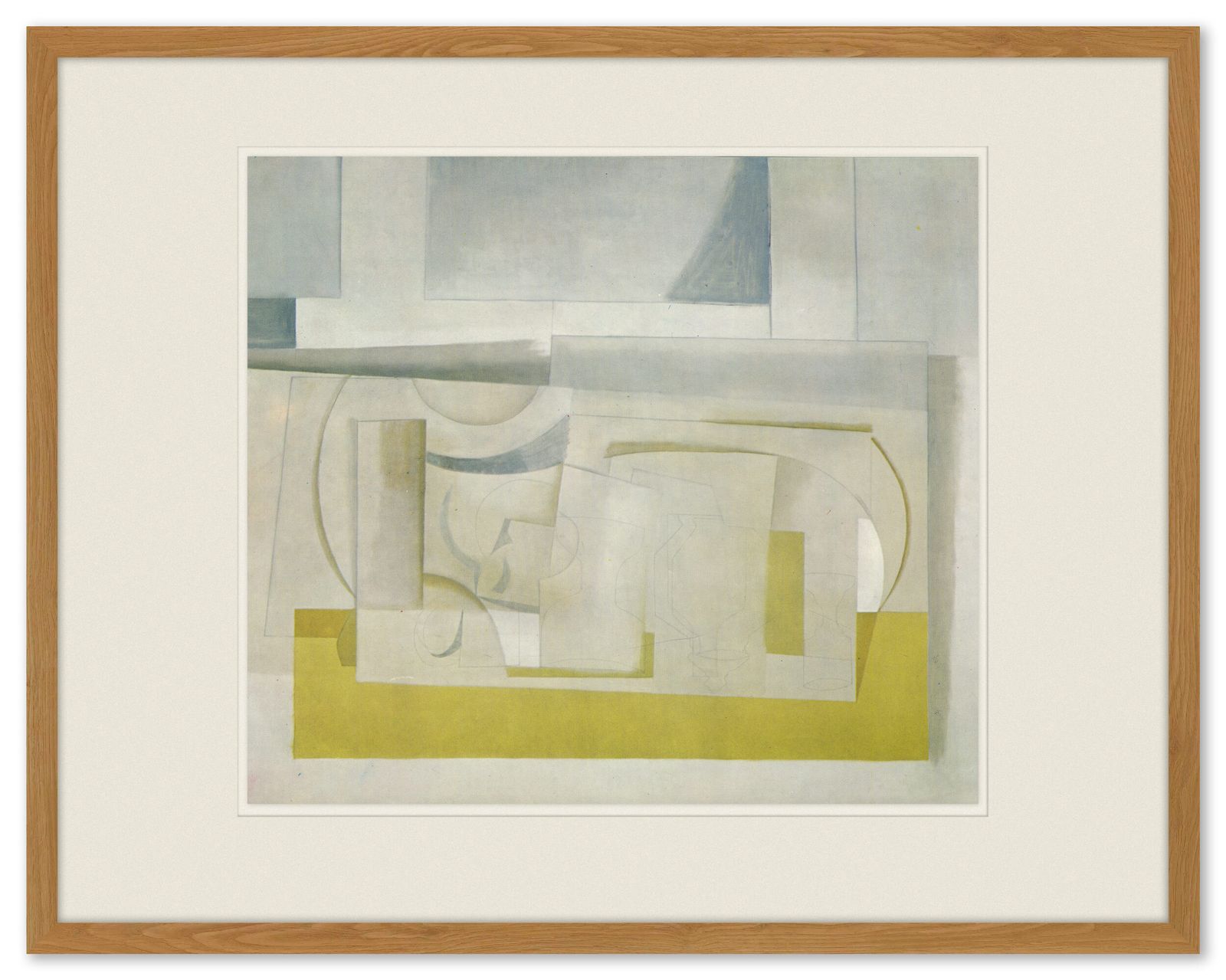 Ingelijste lithografische print van Ben Nicholson, 1962