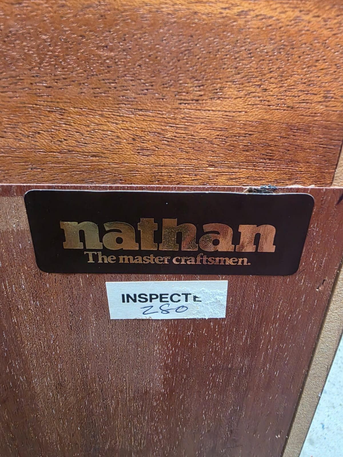Vintage Open Bookcase With Drawers / Nathan Furniture / C1970 photo buy