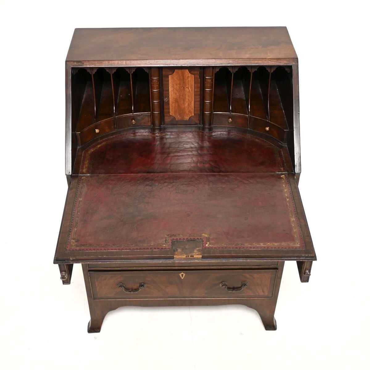 Antique Georgian Period Bureau Desk In Mahogany photo vinterior