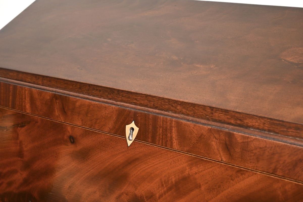 photo furniture Antique Georgian Period Bureau Desk In Mahogany
