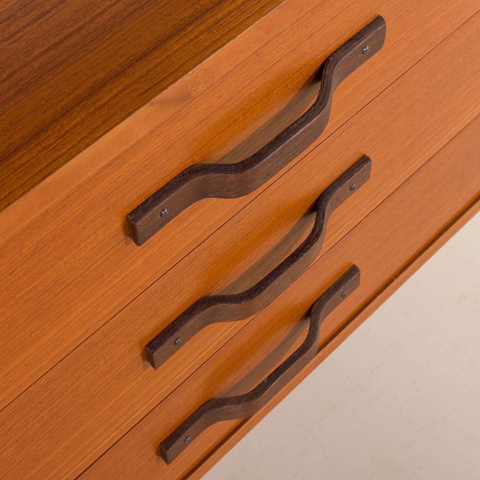 Scandinavian Mid Century Wall Unit In Teak, 1960s photo vintage