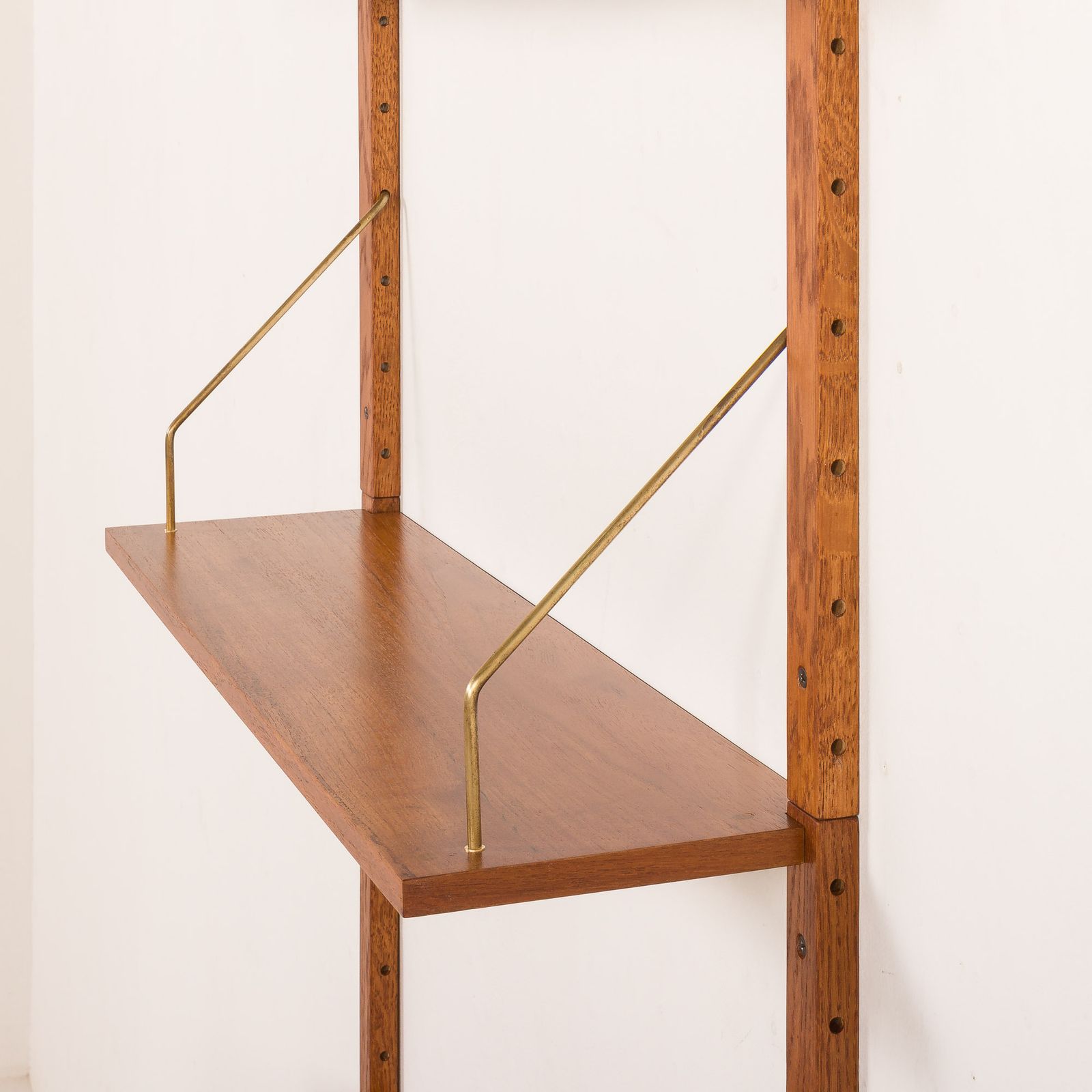 photo buy Scandinavian Mid Century Wall Unit In Teak, 1960s