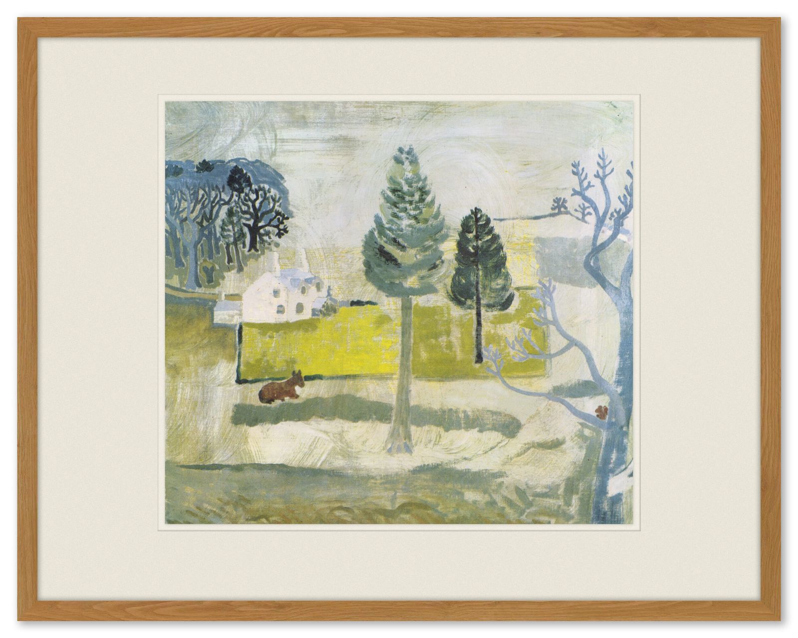 Ingelijste lithografische print van Ben Nicholson, 1962
