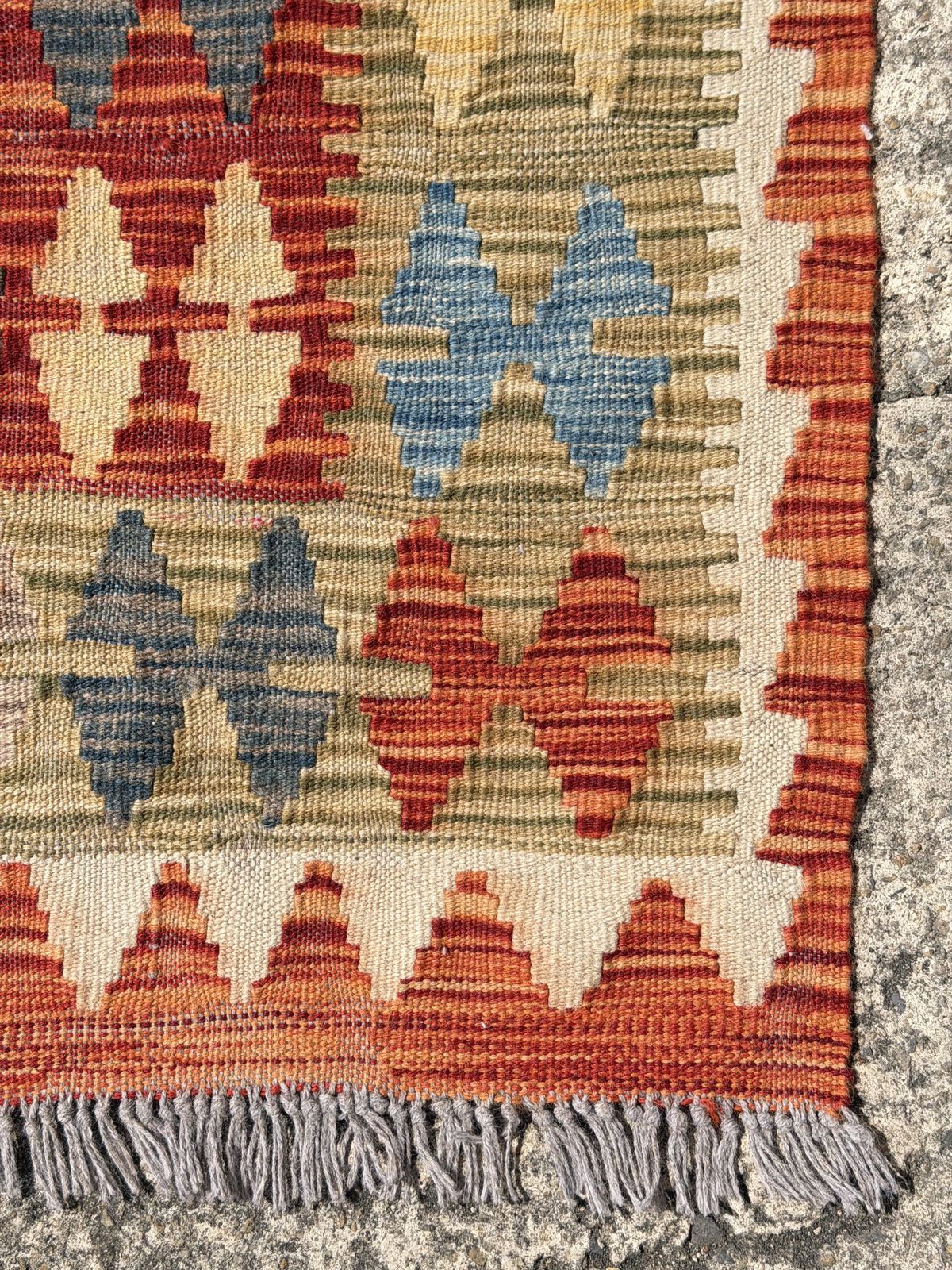 Vintage Handwoven Afghan Maimana Kilim Rug, 265 X 160 Cm photo for sale